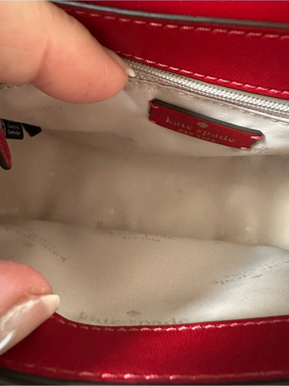 Kate Spade Red Leather Top-Handle Satchel